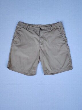 Lululemon Men’s Commission Golf Chino Shorts Khaki Beige Size 34 Stretch
